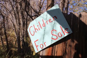 Children for Sale sign