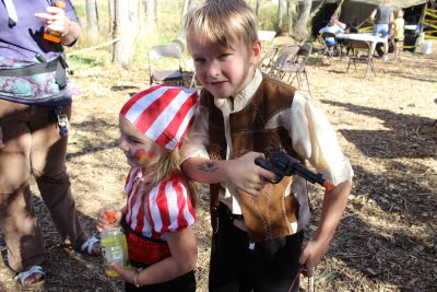 Pirate and Cowboy, face painting 