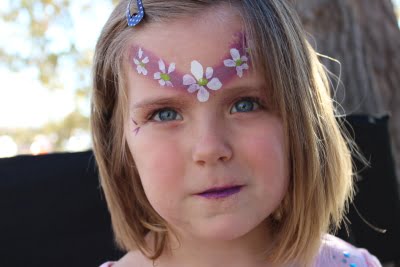 Fairy girl with face paint