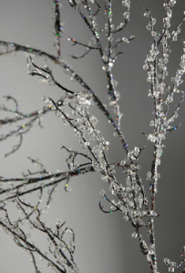 This twig garland will add to the Frozen experience. Frozen princess party ideas