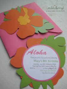 Moana Inspired Birthday Party Invitations