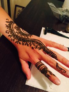 easy henna tattoo design