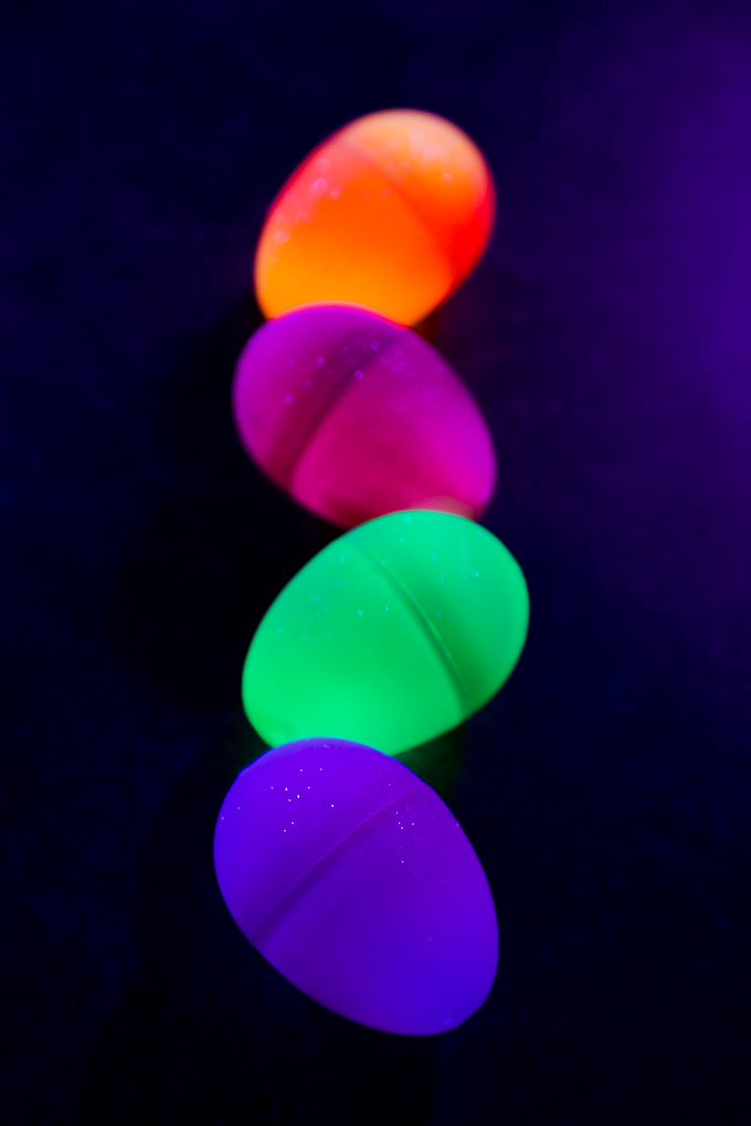 Glow in the dark easter eggs